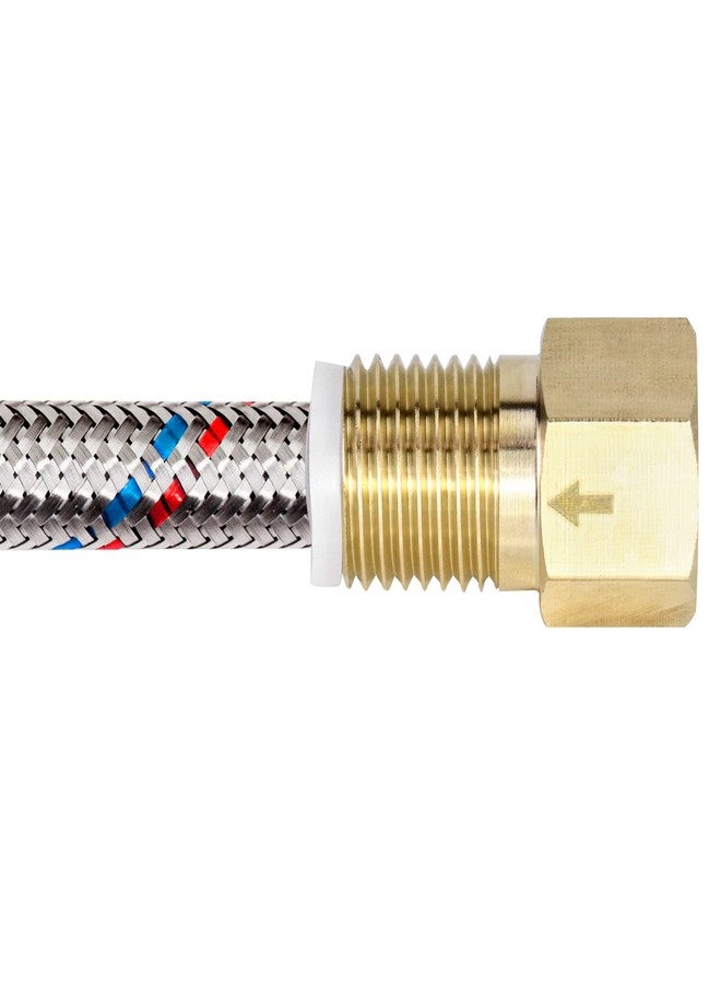 QWORK 2Pcs Brass One-way Check Valve, 1/2" Female to 1/2" Male Thread of Backflow Preventer - Image 5